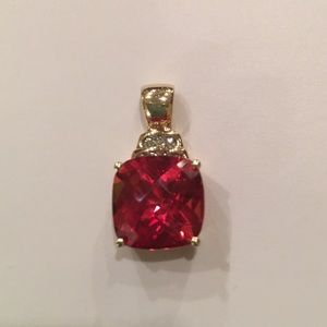 Deep ORANGE pendant